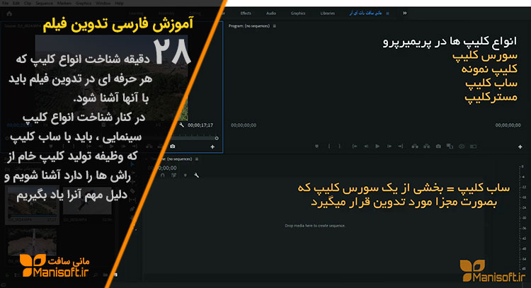 پکیج آموزش پریمیر آپدیت شد.معرفی انواع کلیپ و زیر کلیپ پکیج آموزش پریمیر آپدیت شد.معرفی انواع کلیپ و زیر کلیپ